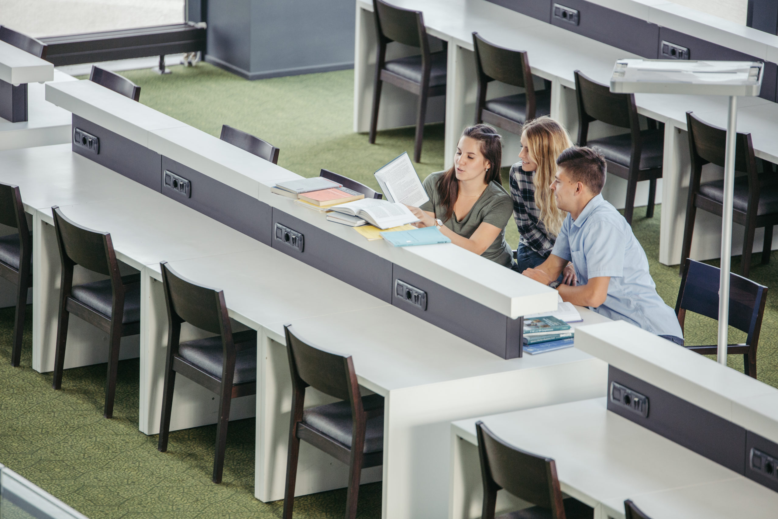 cheerful-college-classmates-library